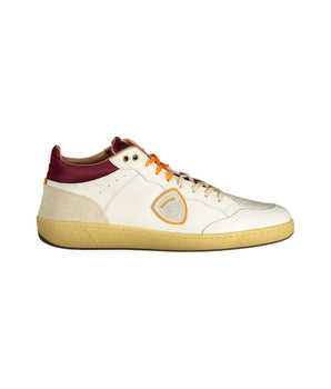 Blauer White Polyester Sneaker