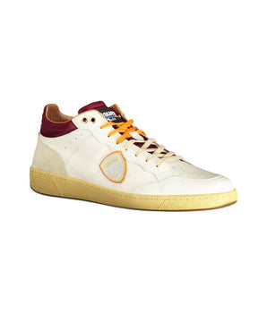 Blauer White Polyester Sneaker