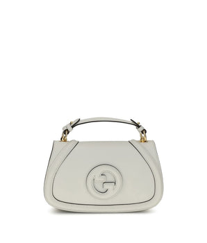 Gucci White Calf Leather Bos Taurus Handbag