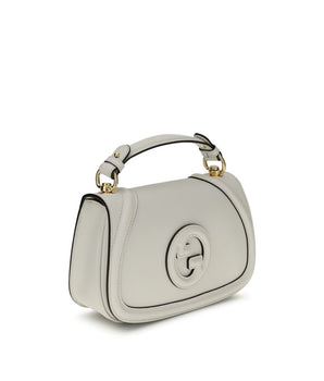 Gucci White Calf Leather Bos Taurus Handbag