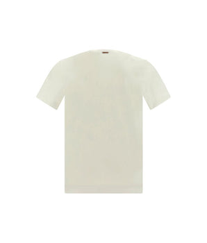 ZEGNA White Cotton T-Shirt