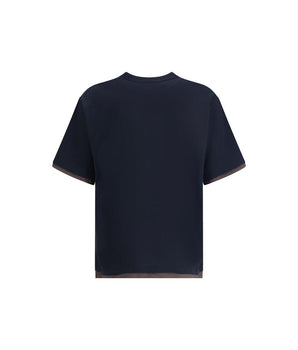 Sacai Black Cotton T-Shirt