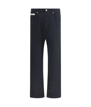 Moschino Black Cotton Casual Pants