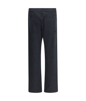 Moschino Black Cotton Casual Pants