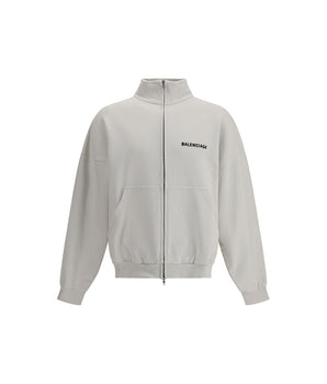 Balenciaga White Cotton Sweatshirt