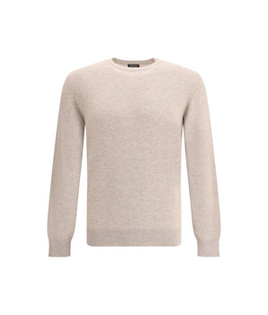 ZEGNA Beige Cashmere Cashmere Sweater
