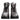 Dolce & Gabbana Silver Padded Mid Calf Lace Up Boots Shoes