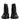 Dolce & Gabbana Black Leather Lace Up Mid Calf Boots Shoes