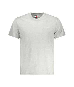 Tommy Hilfiger Gray Cotton Men T-Shirt