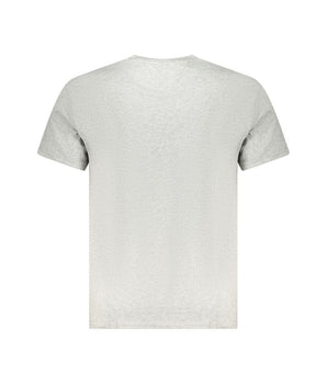 Tommy Hilfiger Gray Cotton Men T-Shirt