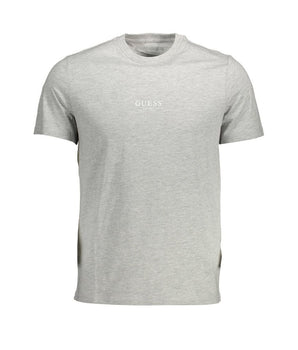 Guess Jeans Gray Cotton Men T-Shirt