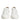 Dolce & Gabbana White Brown Leather Low Top Men Sneakers Shoes