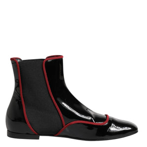 Dolce & Gabbana Black Jackie Buttoned Chelsea Boots Shoes