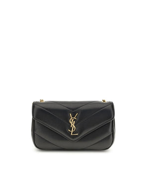 Saint Laurent Black Lamb Ovis Aries Aries Shoulder Bag