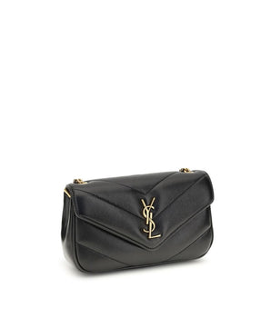Saint Laurent Black Lamb Ovis Aries Aries Shoulder Bag