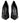 Dolce & Gabbana Black Leather Stiletto High Heels Pumps Shoes