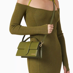Jacquemus Le Grand Bambino Khaki Bag