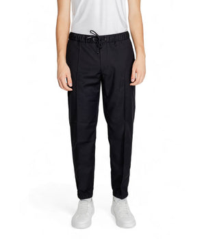 Armani Exchange Black Polyester Athletic Pants