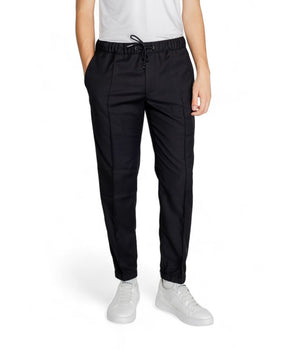 Armani Exchange Black Polyester Athletic Pants