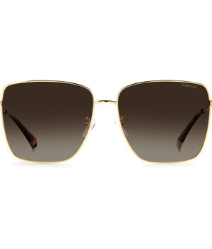 Polaroid Gold Metal Sunglasses