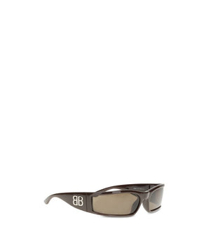 Balenciaga Brown Acetate Sunglasses