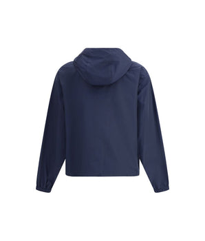 Moschino Blue Polyester Shell Jacket