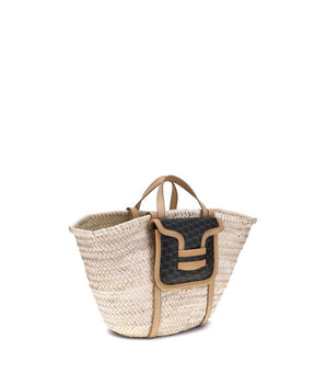 Pierre Hardy Beige Raffia Shoulder Bag