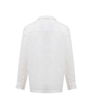 Gran Sasso White Linen Shirt