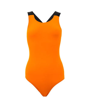 Dolce &amp; Gabbana Orange Polyester One-Piece Swimsuit