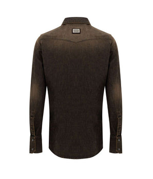Dolce & Gabbana Brown Denim Shirt
