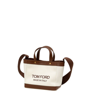 Tom Ford Beige Cotton Tote Bag