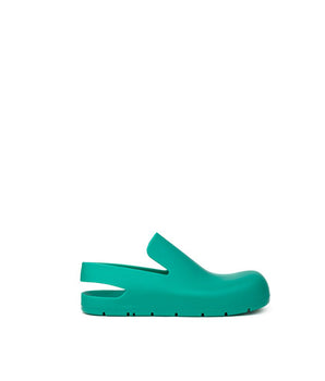 Bottega Veneta Green Cotton Slippers