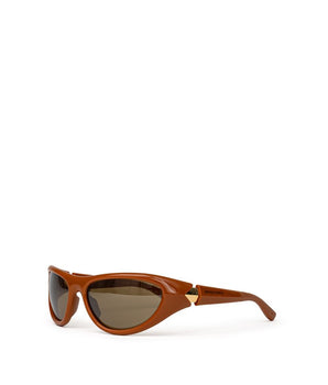 Bottega Veneta Brown Acetate Sunglasses