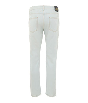 Gucci Blue Cotton Relaxed Fit Jeans