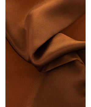 Dolce & Gabbana Brown Silk Pocket Square