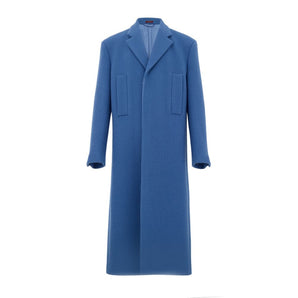 Gucci Blue Wool Coat