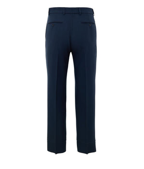 Gucci blue cotton casual pants