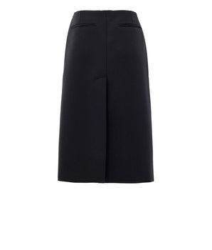 Gucci Black Wool Midi Skirt