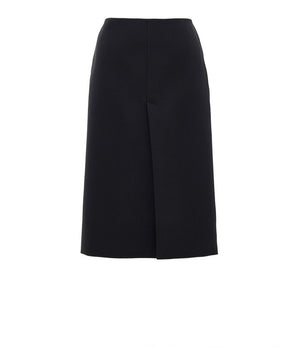 Gucci Black Wool Midi Skirt