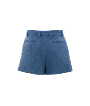Gucci blue wool shorts