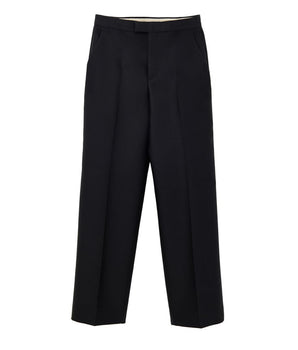 Gucci Black Cotton Casual Pants