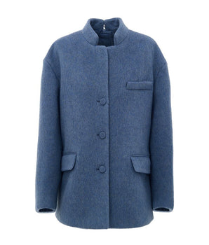 Gucci light blue wool coat