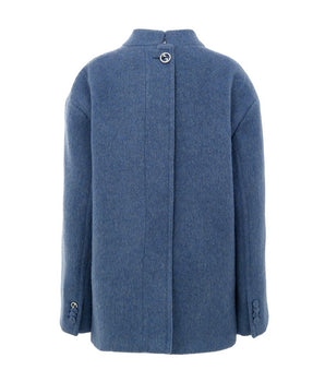 Gucci light blue wool coat