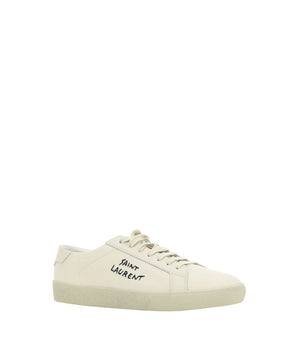 Saint Laurent White Rubber Low Top Sneakers