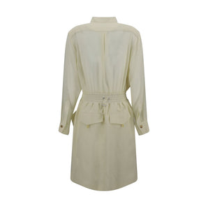 PINKO Linen Chemisier Dress