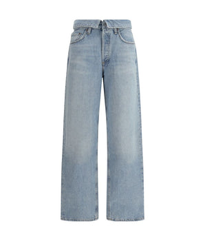 Agolde Light Blue Cotton Jeans Denim
