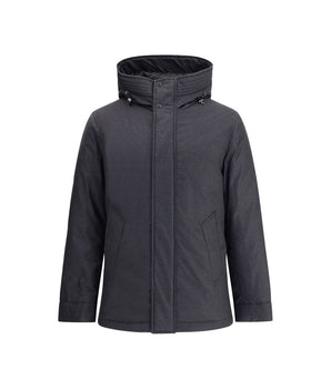 Woolrich Black Fleece Wool Parka