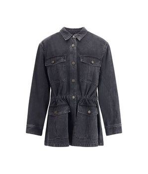 Marant Etoile Gray Cotton Denim Jacket