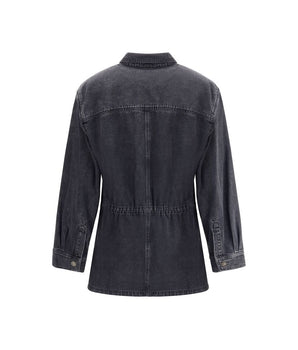 Marant Etoile Gray Cotton Denim Jacket