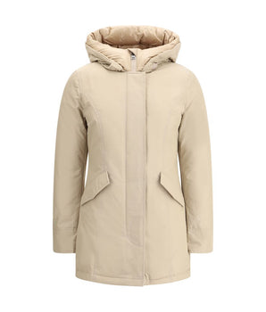 Woolrich Beige Cotton Parka